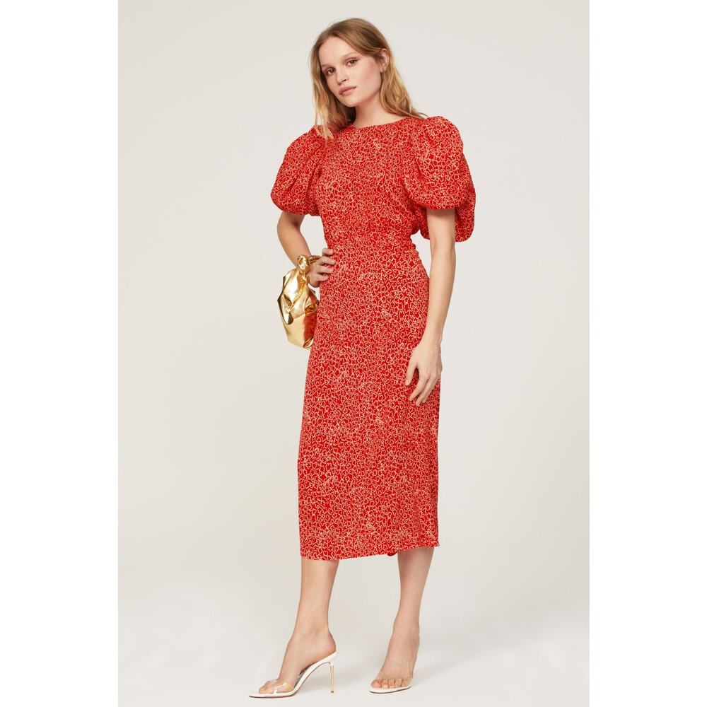 ROTATE Birger Christensen Jacquard Open Back Dress - Sz 10